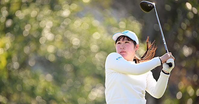 荒木優奈が単独首位　3打差に入谷響、永田加奈恵／LPGA新人戦