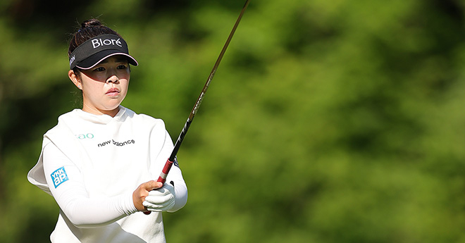 山下美夢有「いい流れで回れていた」　2週連続優勝へ10バーディ「65」の好スタート