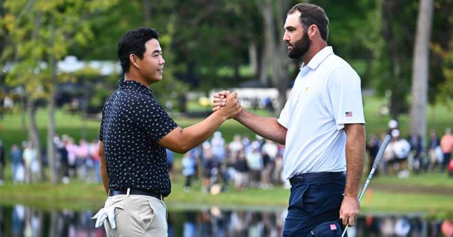 シェフラーとトム・キム、親友だからこそのバチバチ感