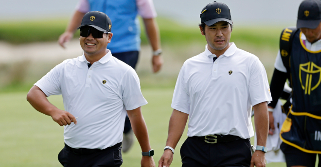 松山英樹＆久常涼は勝利　プレジデンツ杯初日は米国選抜が1点リード