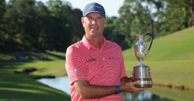 スチュワート・シンク、3打差つけシニアメジャー連勝