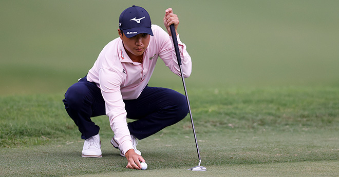 平田憲聖「76」で首位から34位に後退　米澤蓮と金谷拓実は44位