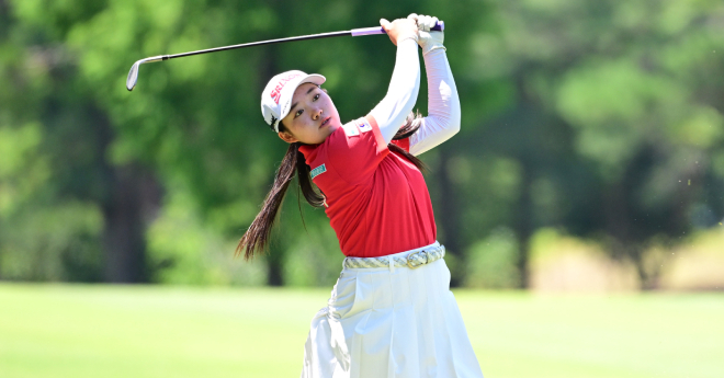 岩永杏奈がベスト16入り、1アップで順延　全米女子アマ
