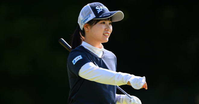 尾関彩美悠、川崎春花、阿部未悠が首位　4位に吉澤柚月、福山恵梨