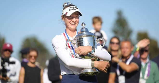 N.コルダが全米女子オープン初V　畑岡奈紗6位、桑木志帆14位、渋野日向子17位