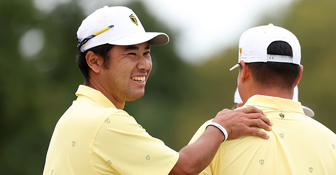 世界選抜が全勝で逆転　松山英樹ペアは3＆2で勝利／プレジデンツ杯2日目