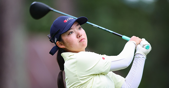 岩永杏奈がベスト4進出、準決勝もリード　全米女子アマは連日順延