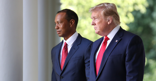 トランプ氏、ウッズの免停5年間に「公平な処分」「これからは誰かに運転」