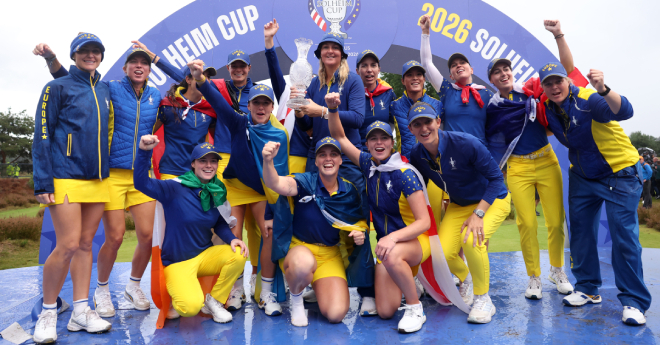欧州選抜がソルハイムカップ優勝　ノルドクビスト主将「最高の気分」