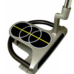 ビックアップルゴルフ  ブルーベル パター モデル#6B 中尺リング付ブレードタイプ
